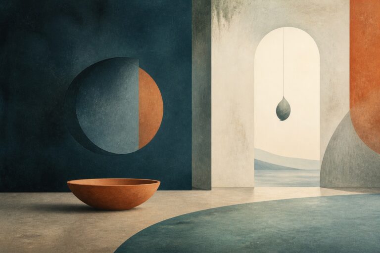 تصویر انتزاعی درباره احساس تهیبودگی